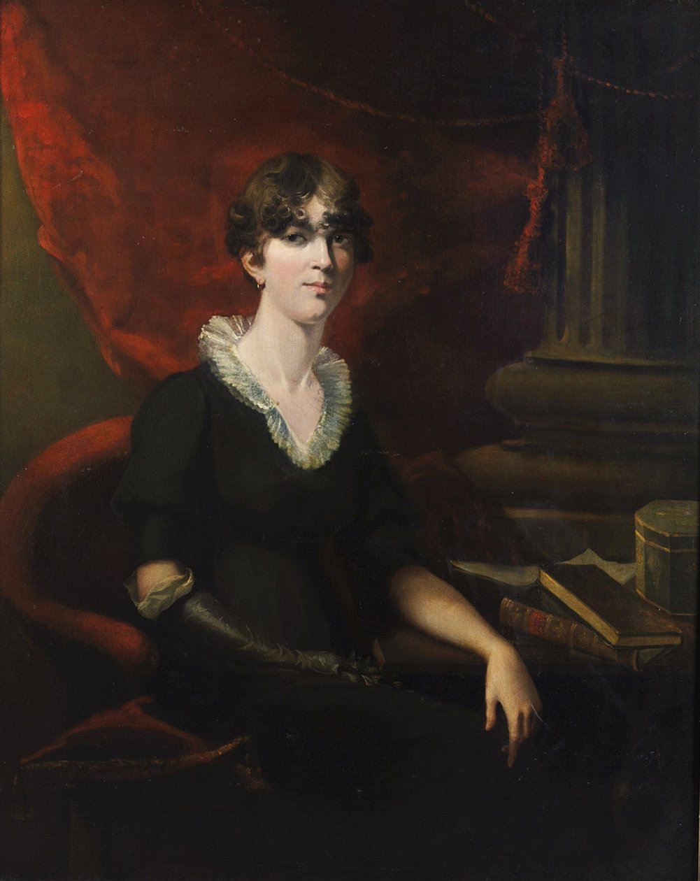 Porträt einer Dame, möglicherweise Sarah Harriet Burney (1772-1884) von Thomas Lawrence