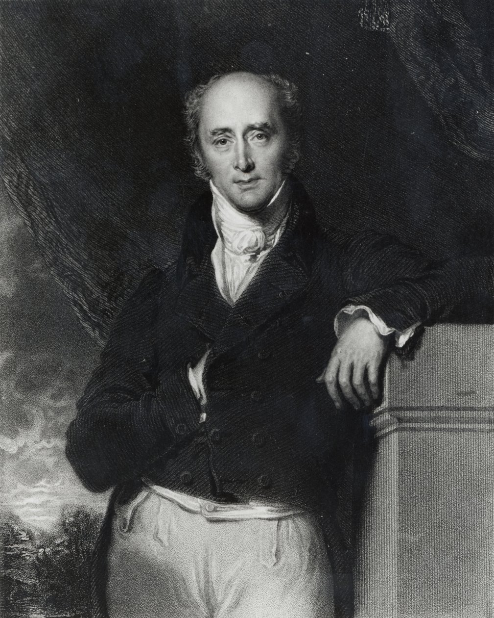 Porträt des hochverehrten Charles Grey, Earl Grey (1764-1845) graviert von J. Cochran von Thomas Lawrence