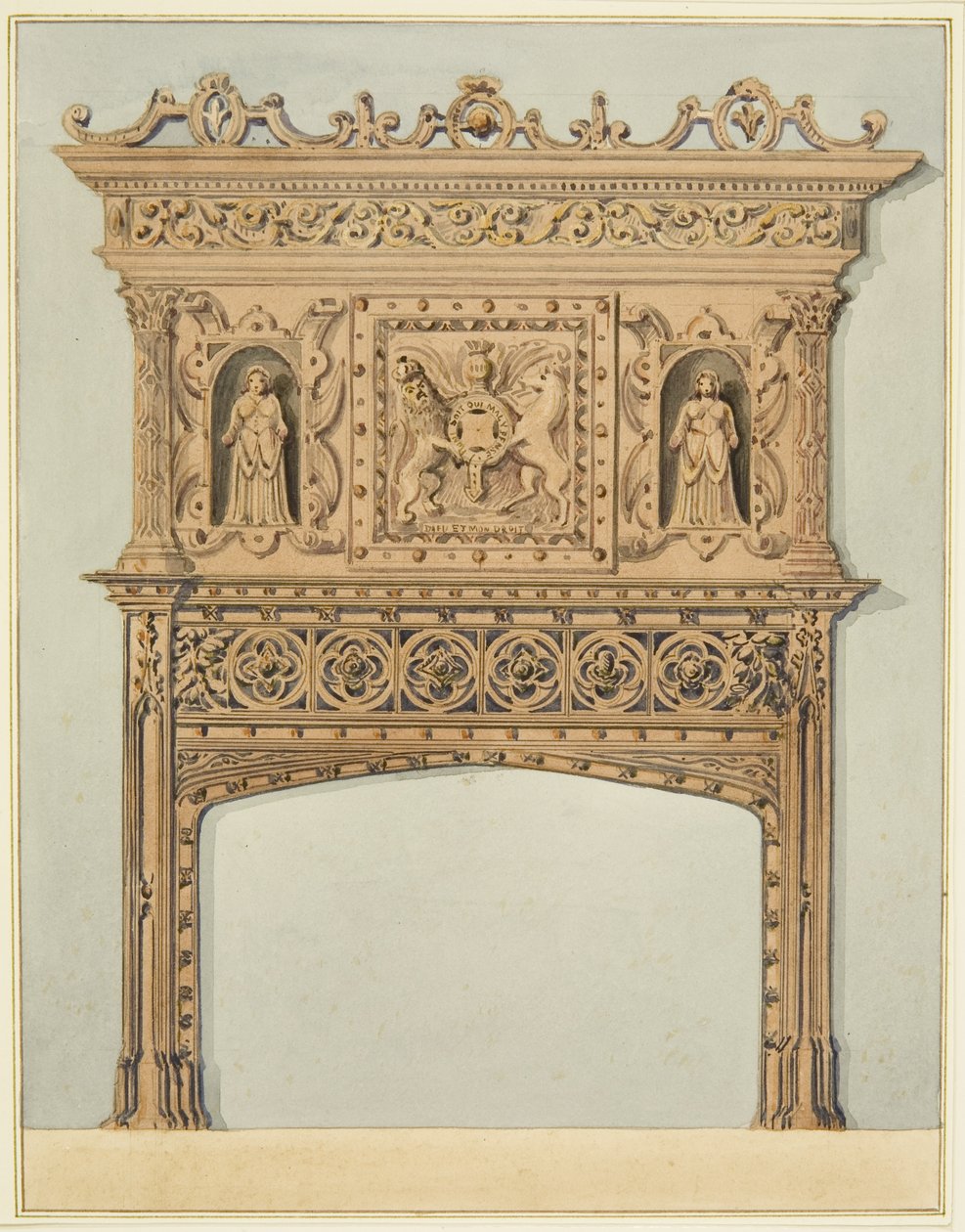 Kamin im Großen Raum der Münze, jetzt St. Peter