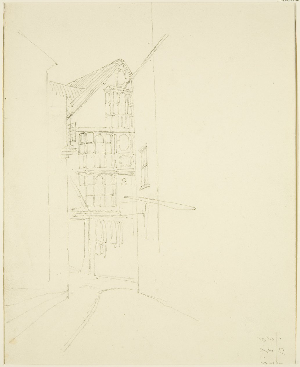 Blick in die Pithay von der Wine Street von Thomas Leeson the Elder Rowbotham