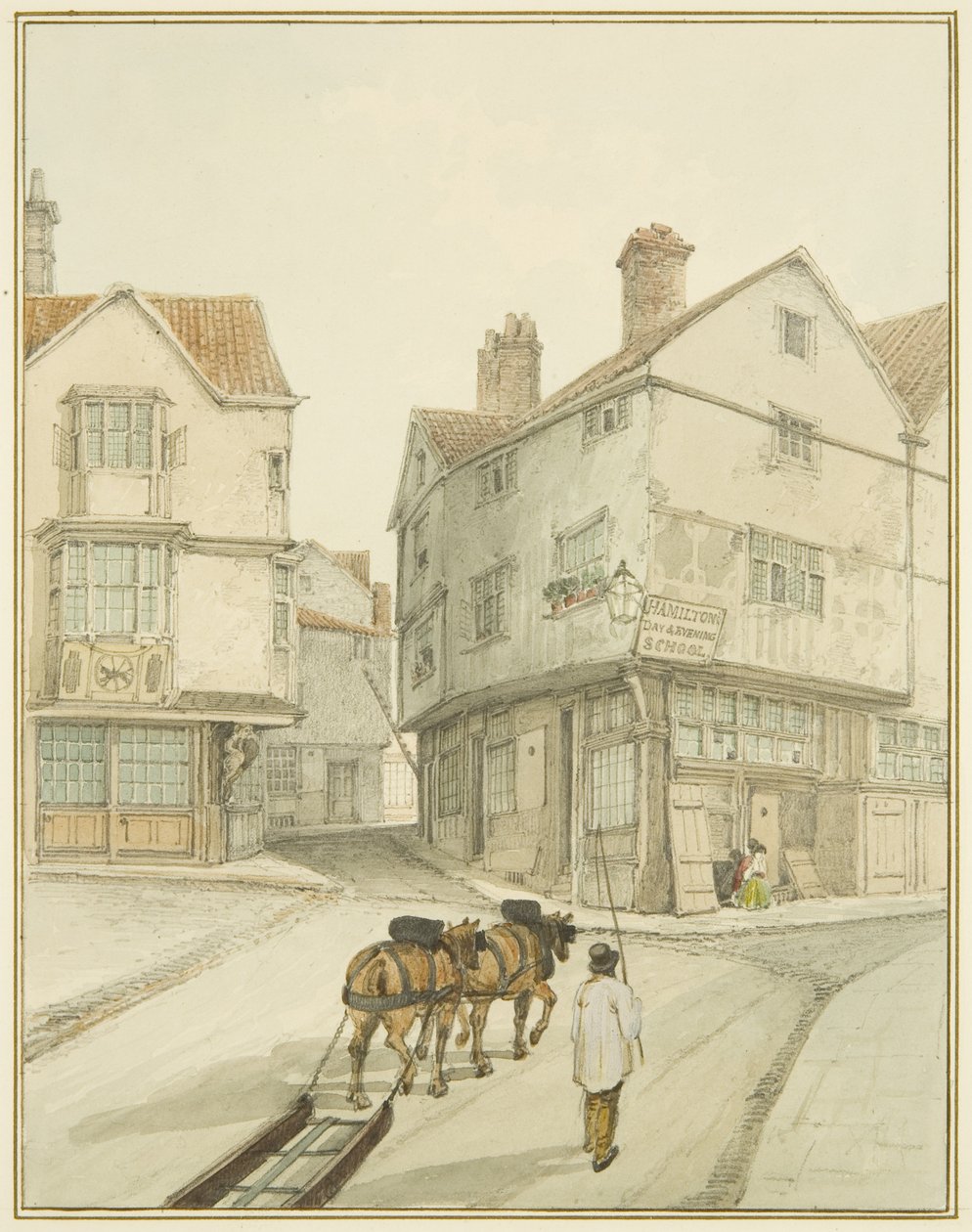 Die Ecke von Castle Green von Thomas Leeson the Elder Rowbotham