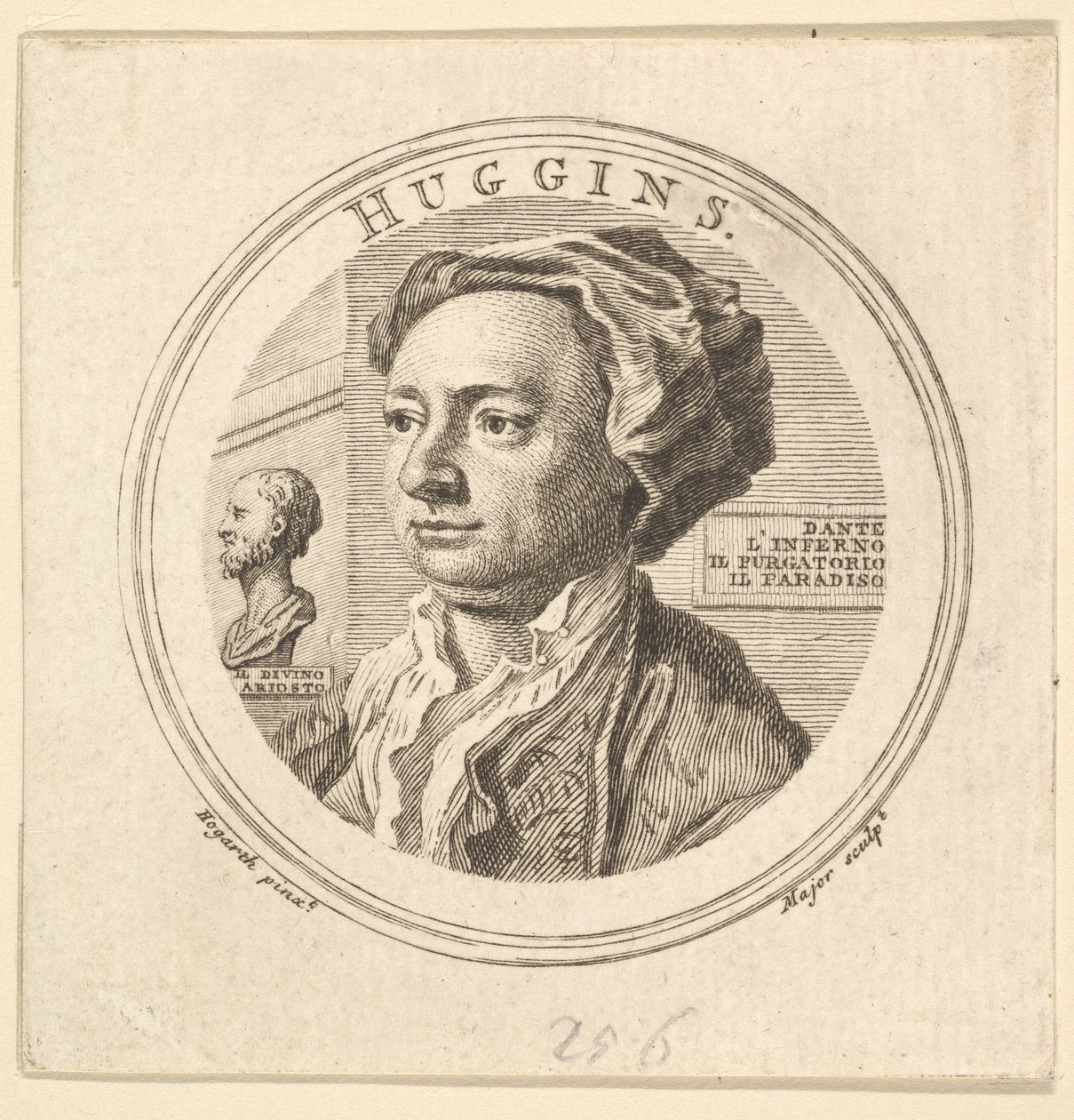 Porträt von William Huggins, Übersetzer von Ariosto von Thomas Major