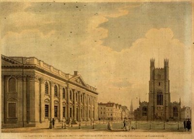 Die Südfront des Senate House und das Westende der St. Mary