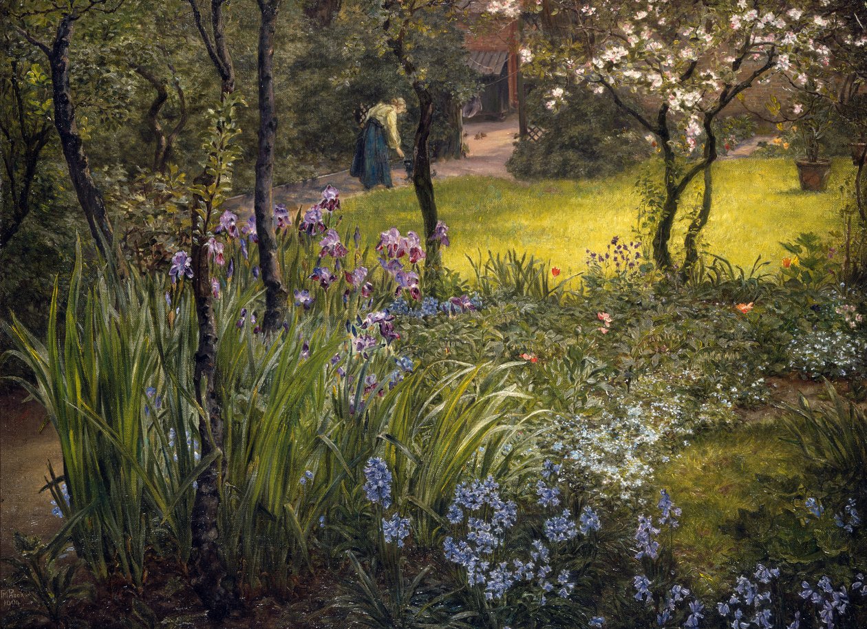 Ein Londoner Garten von Thomas Matthews Rooke