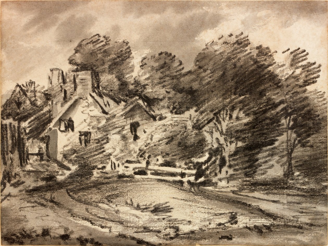 Landschaft mit Hütte von Thomas Monro