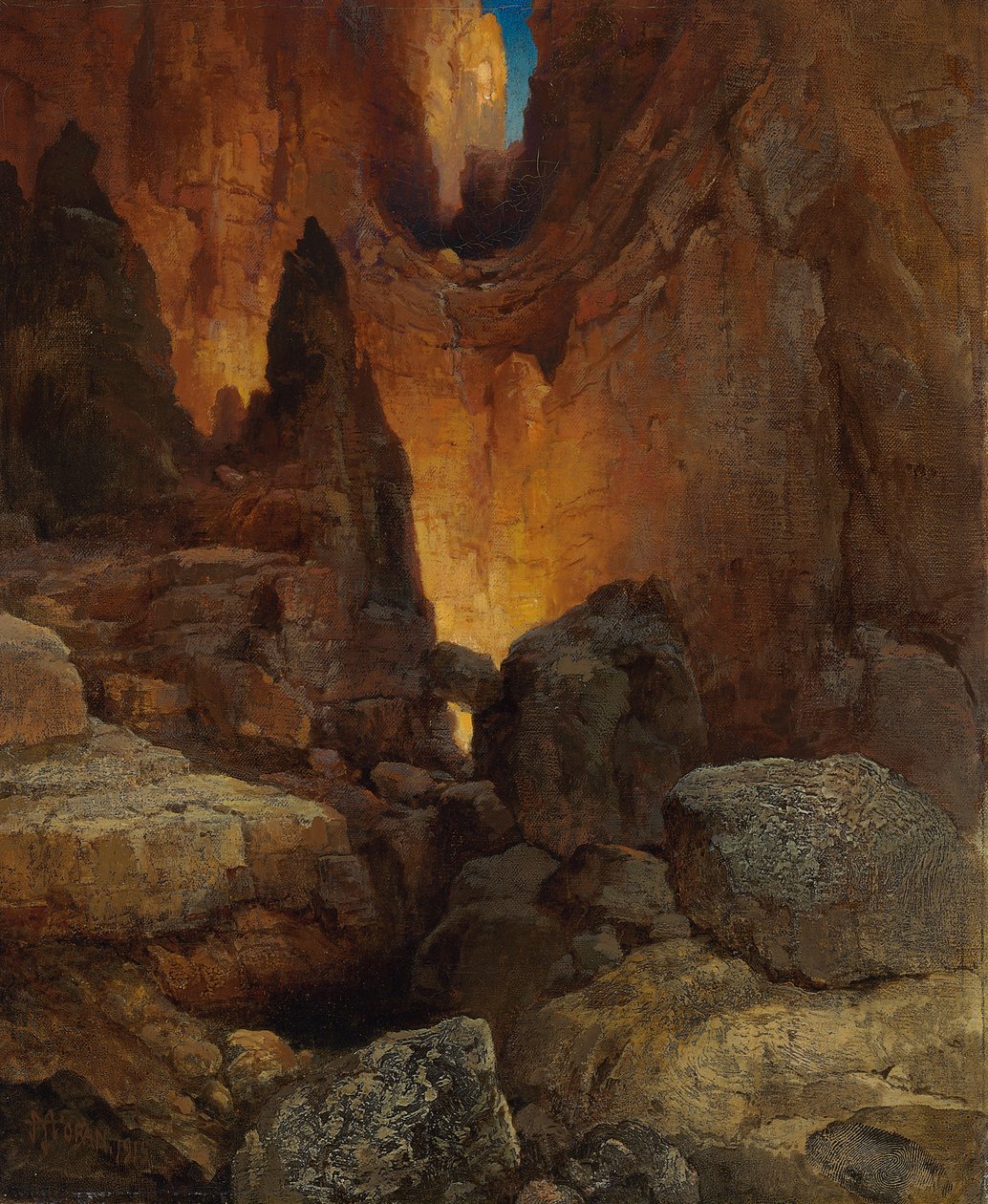 Ein Seitencanyon, Grand Canyon von Arizona, 1915 von Thomas Moran