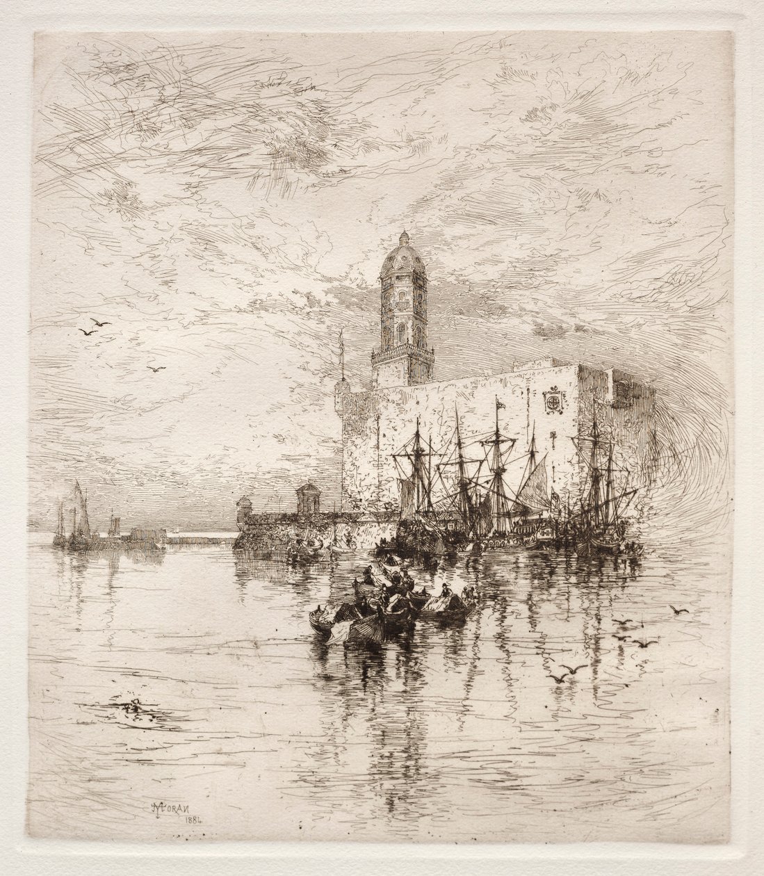 Schloss von San Juan de Ulua, Verz Cruz, 1884 von Thomas Moran