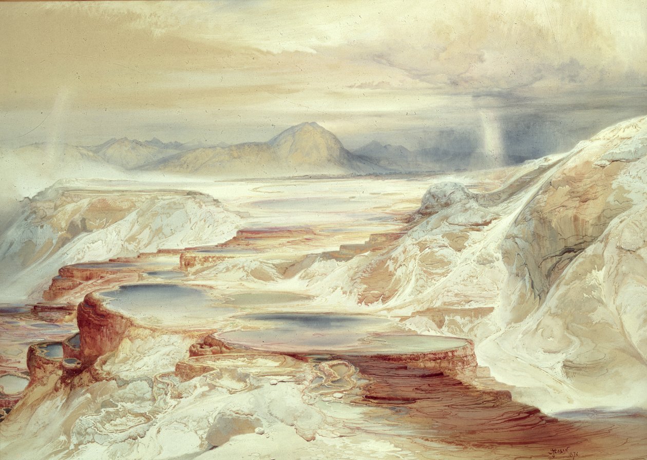 Heiße Quellen des Gardiner