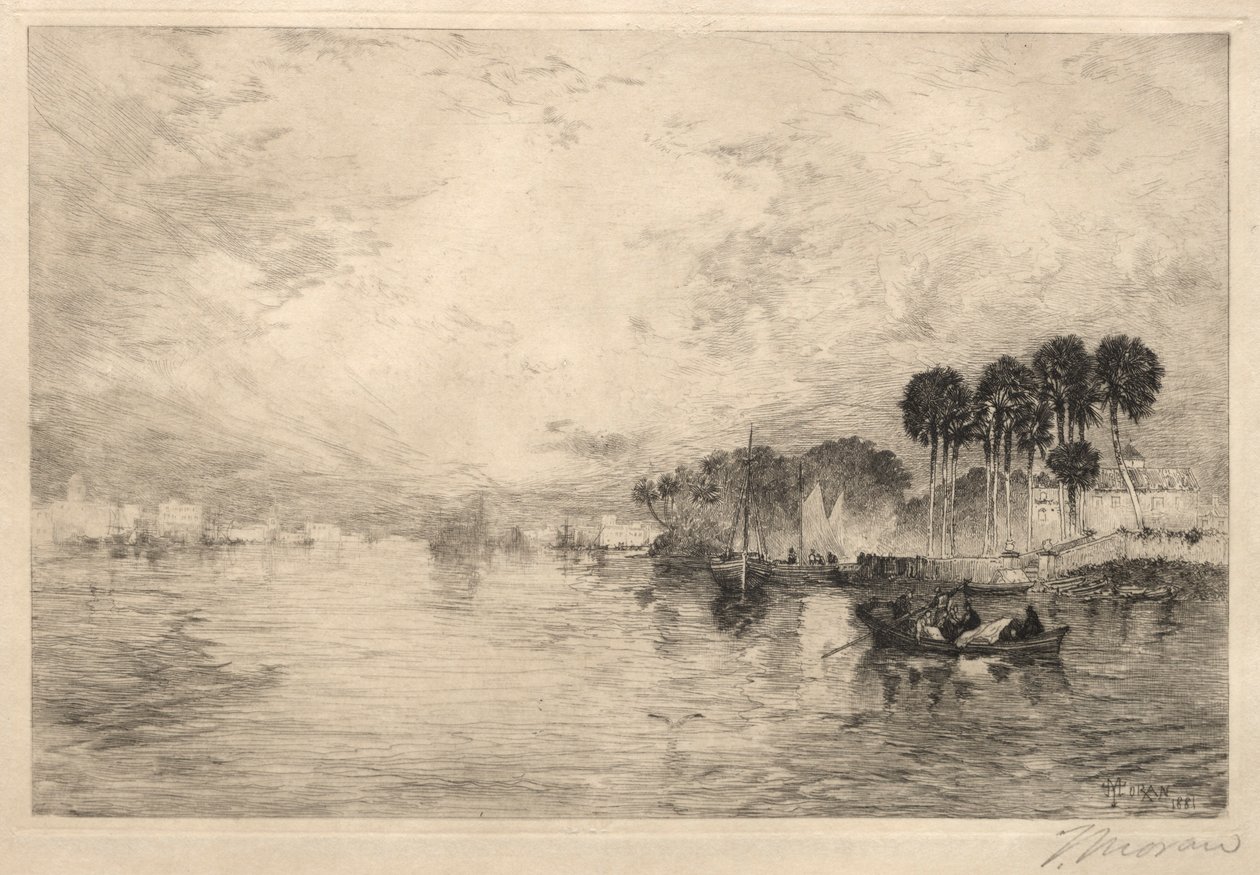 Morgen am St. Johns River, Florida, 1881 von Thomas Moran