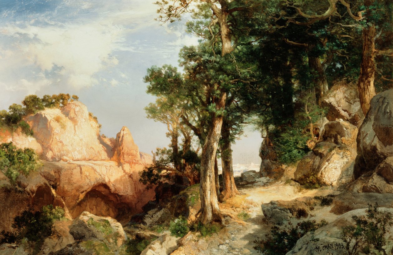 Auf dem Beerenpfad - Grand Canyon von Arizona, 1903 von Thomas Moran