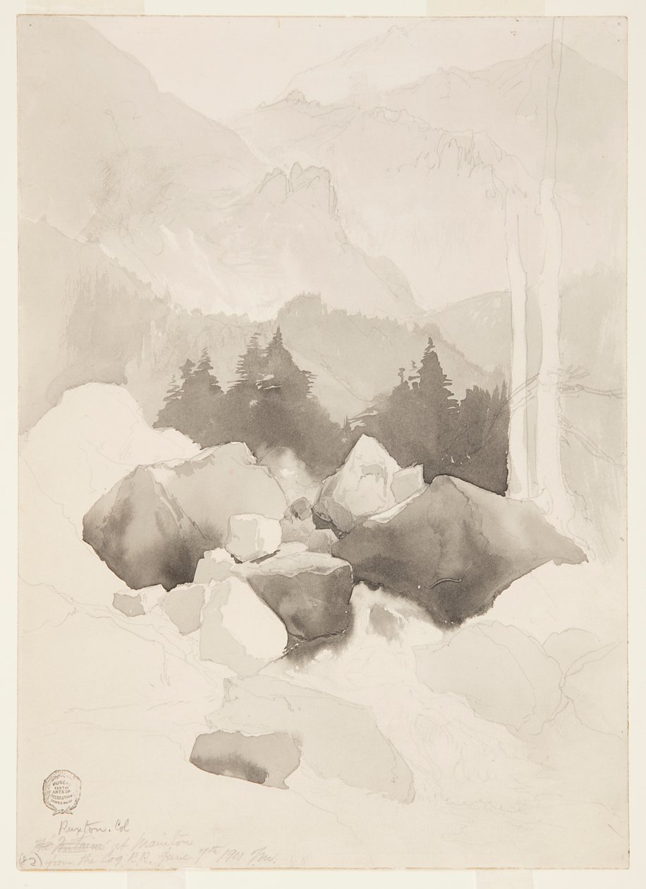 Studie von Ruxton, Colorado von Thomas Moran