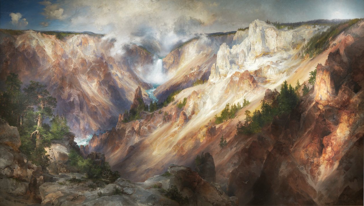 Der Grand Canyon des Yellowstone, 1893-1901 von Thomas Moran