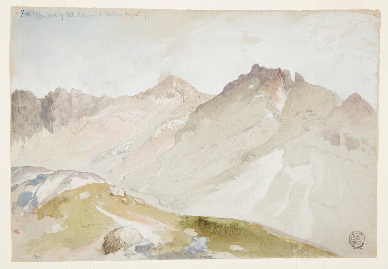 Das obere Ende des Little Cottonwood Canyon, Wasatch Range, in der Nähe von Ogden, Utah von Thomas Moran