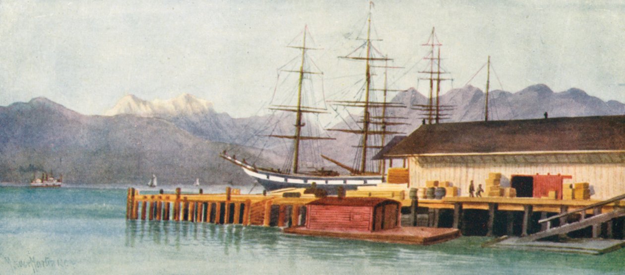 Hastings Wharf, Vancouver von Thomas Mower Martin