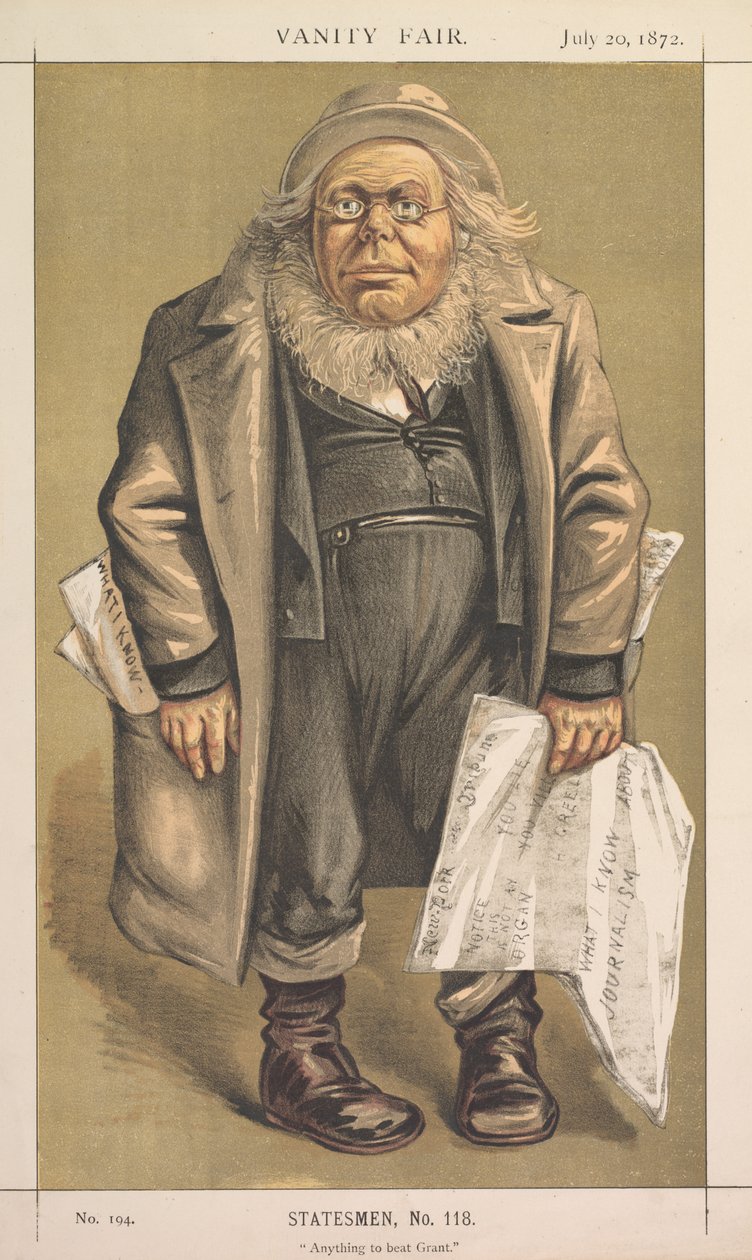 Vanity Fair: Staatsmann, Nr. 118 Alles, um Grant zu schlagen, 1872 von Thomas Nast