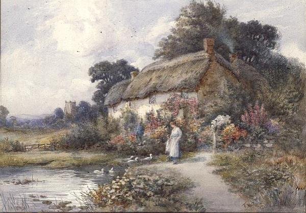 Reetdachhaus, Ringwood, Hampshire von Thomas Noelsmith