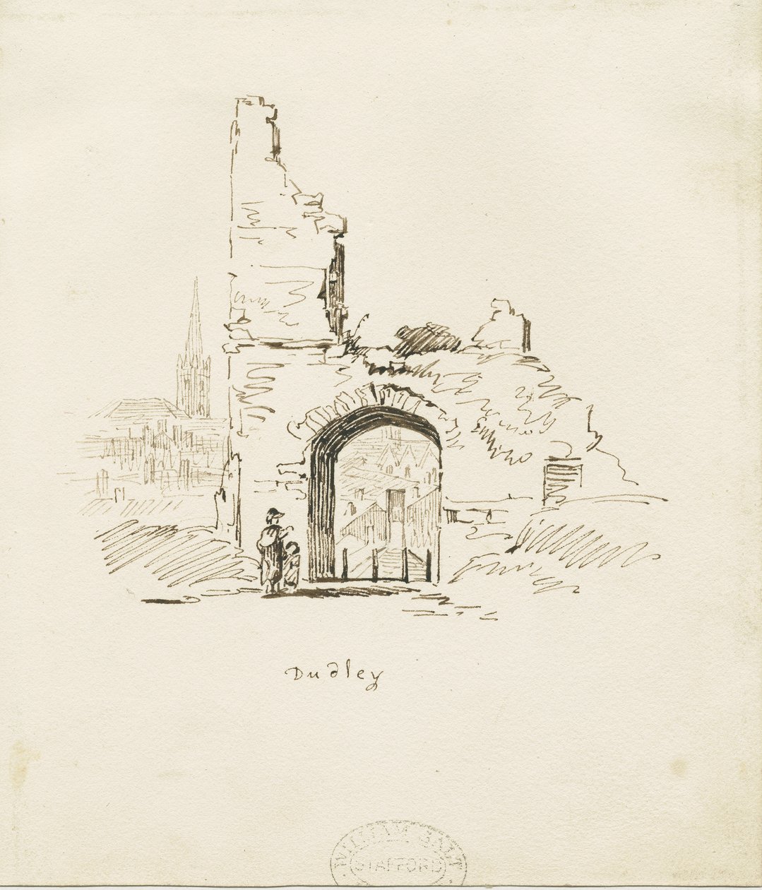 Dudley Castle - Der Bergfried von Thomas Peploe Wood