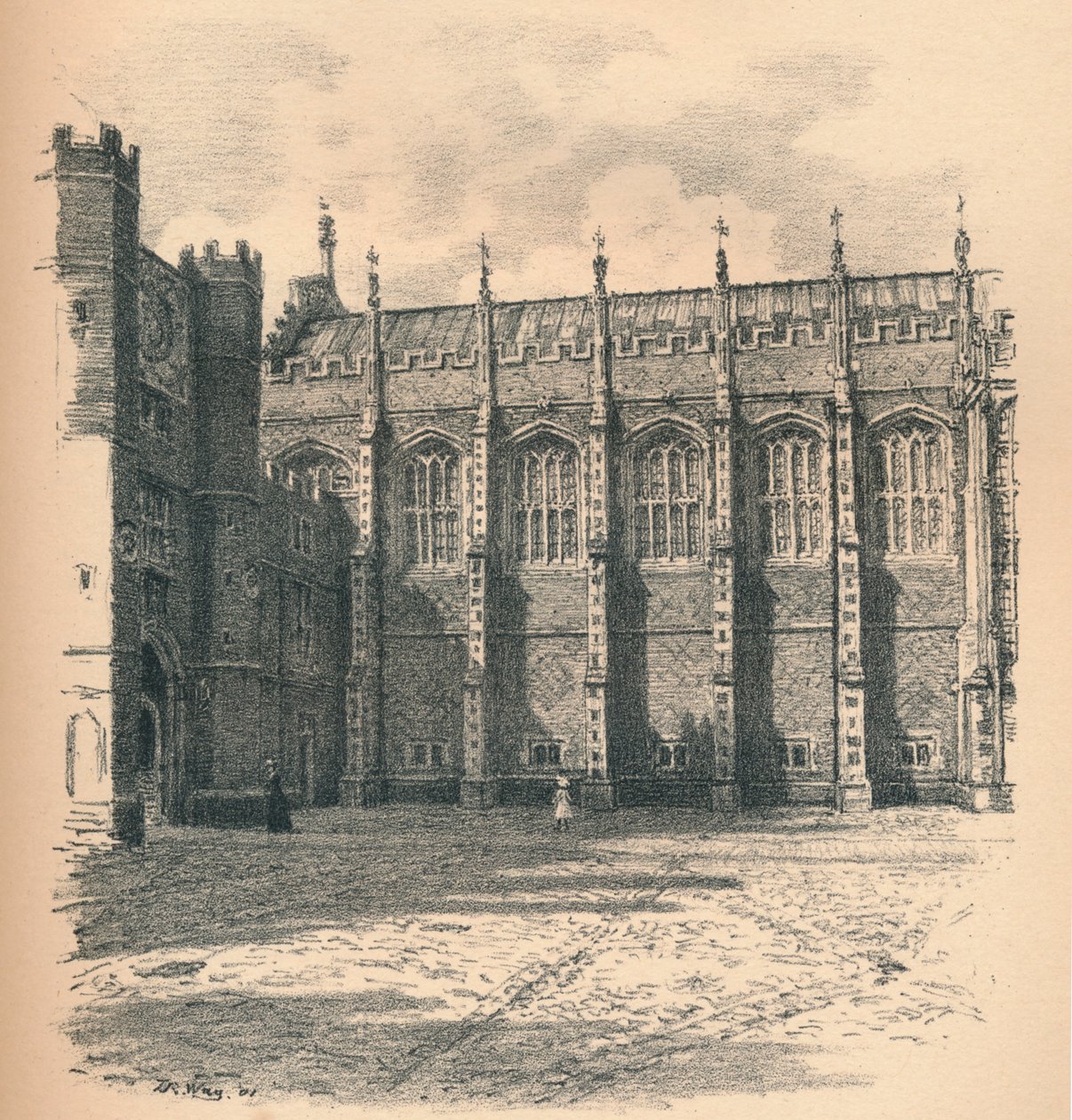 Die Große Halle des Hampton Court Palace, 1902 von Thomas Robert Way