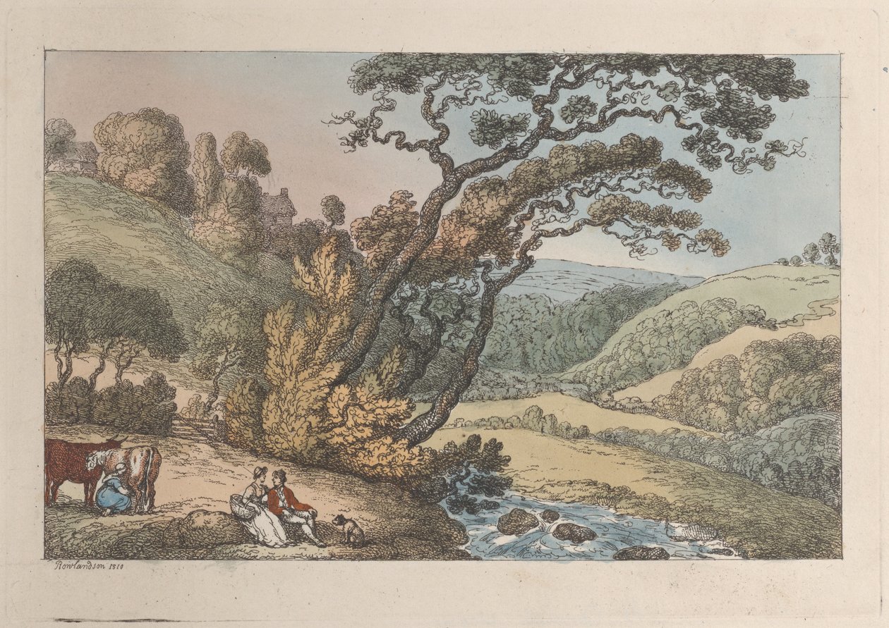 Ein Blick auf Cornwall von Thomas Rowlandson