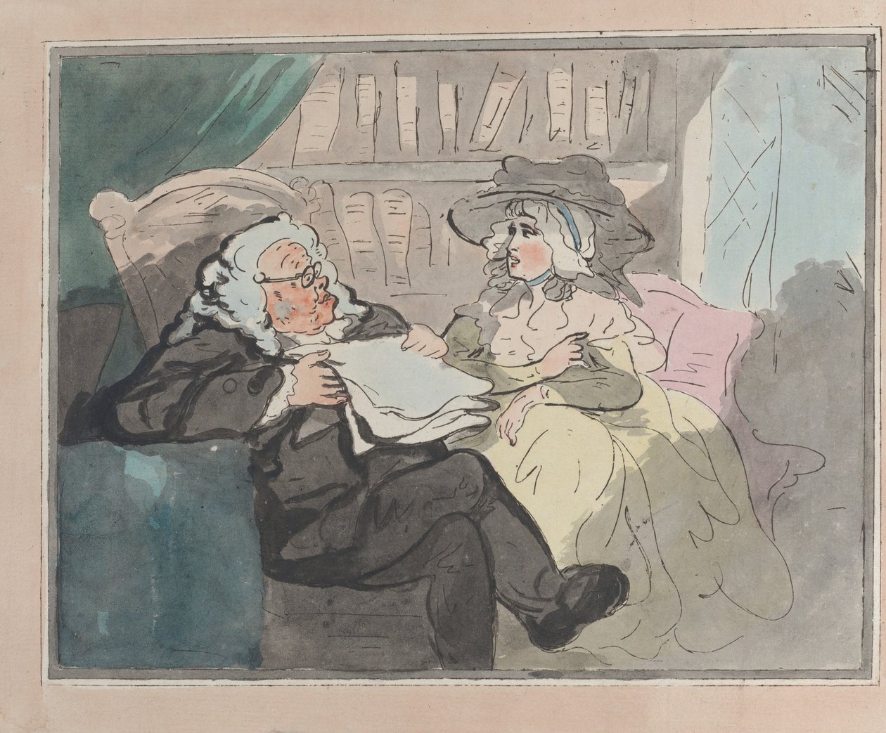 Die Meinung eines Beraters nach seinem Ruhestand - Die Rechtsberatung von Thomas Rowlandson