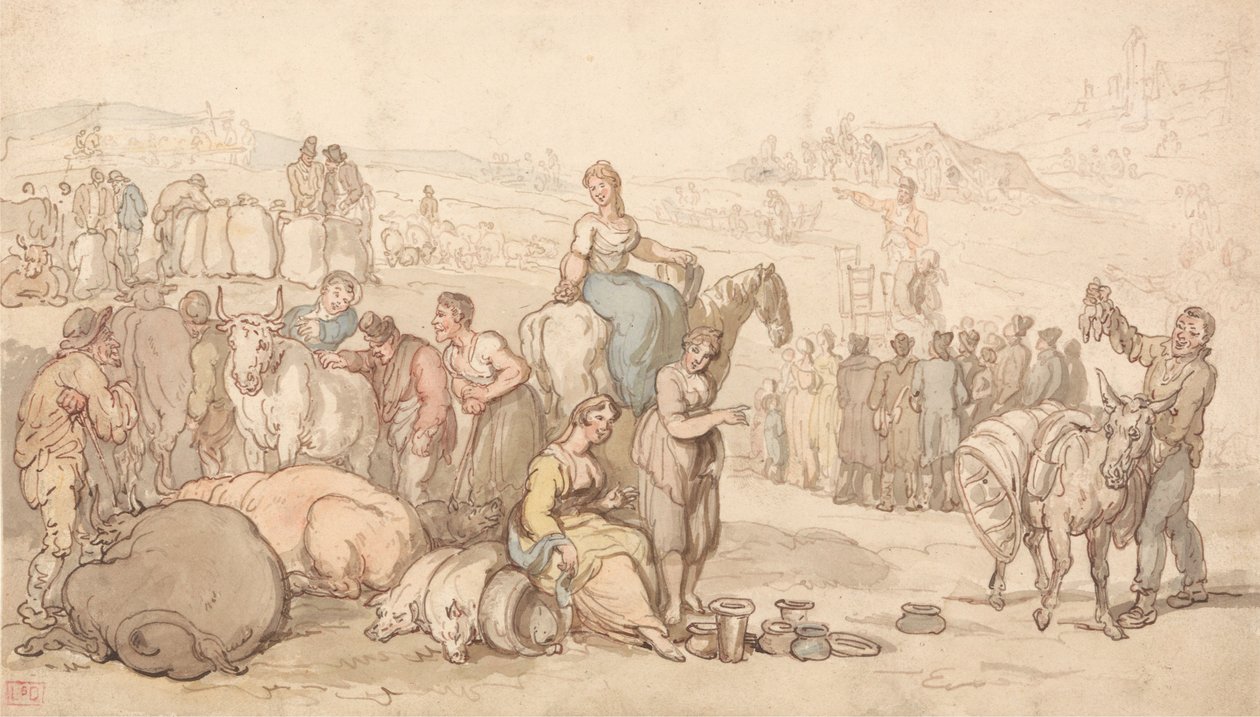 Ein Jahrmarkt auf dem Land von Thomas Rowlandson