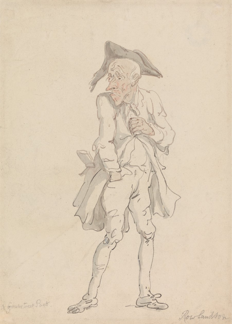Ein Grub-Street-Dichter von Thomas Rowlandson