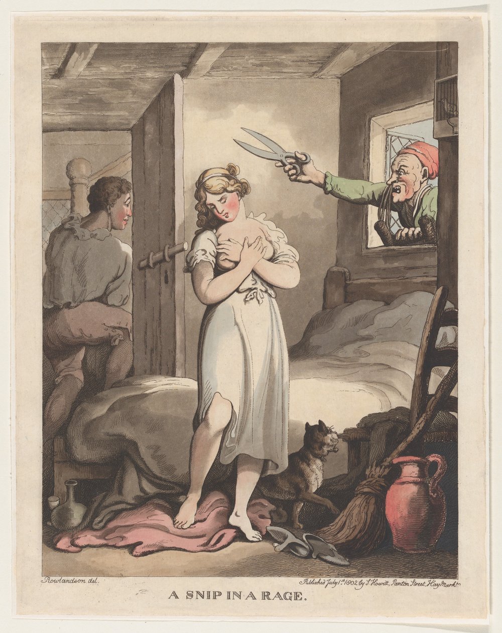 Ein wütender Schneider, 1. Juli 1802 von Thomas Rowlandson