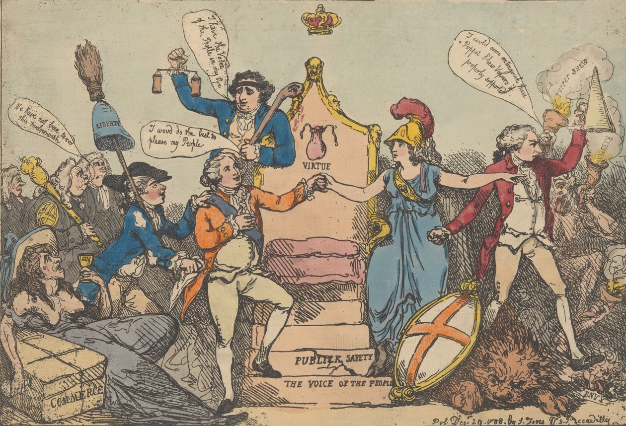 Ein Hauch der Zeit, 29. Dezember 1788 von Thomas Rowlandson