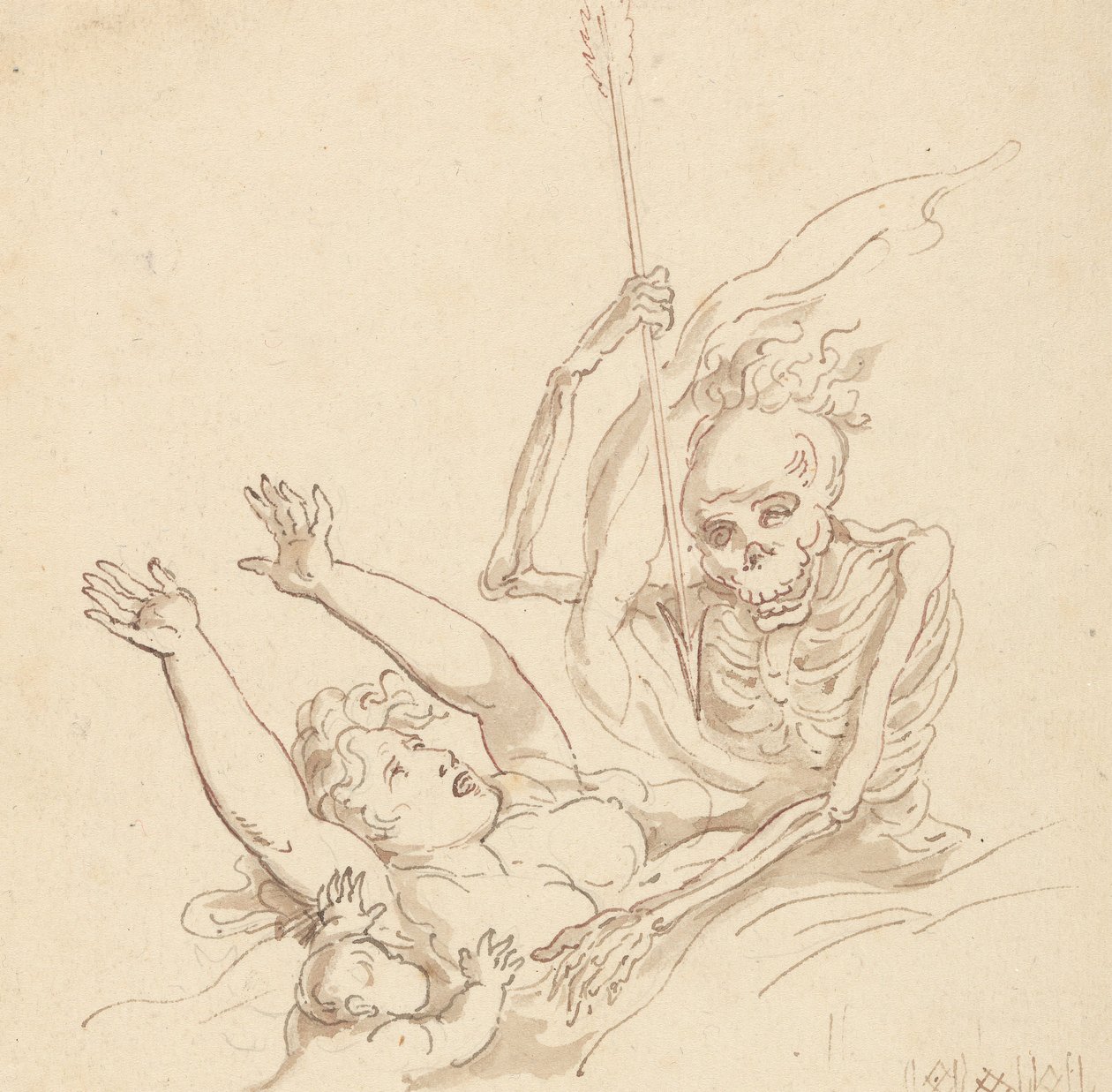 Albumzeichnung von Thomas Rowlandson