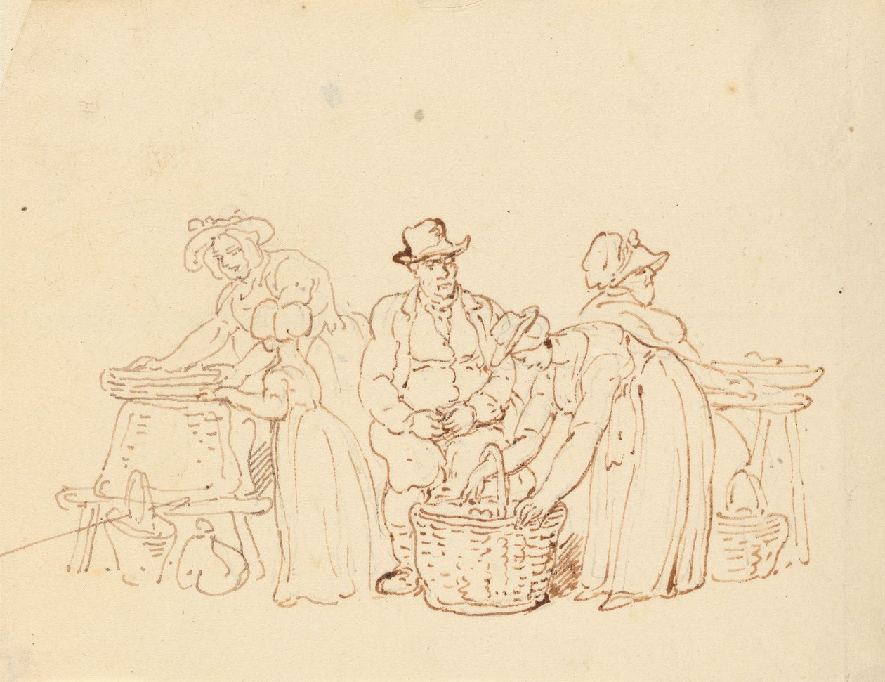 Albumzeichnung von Thomas Rowlandson