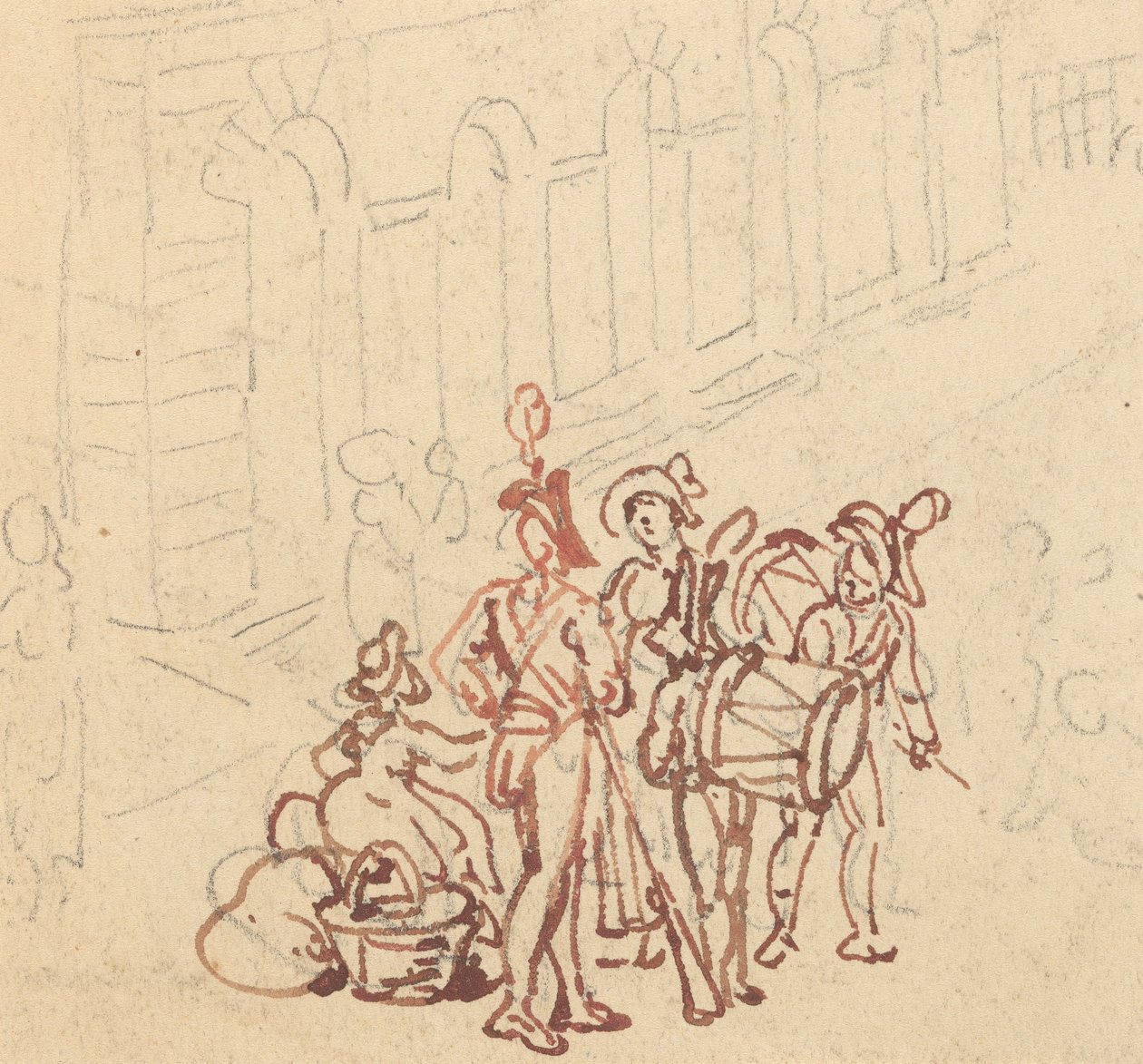 Albumzeichnung von Thomas Rowlandson