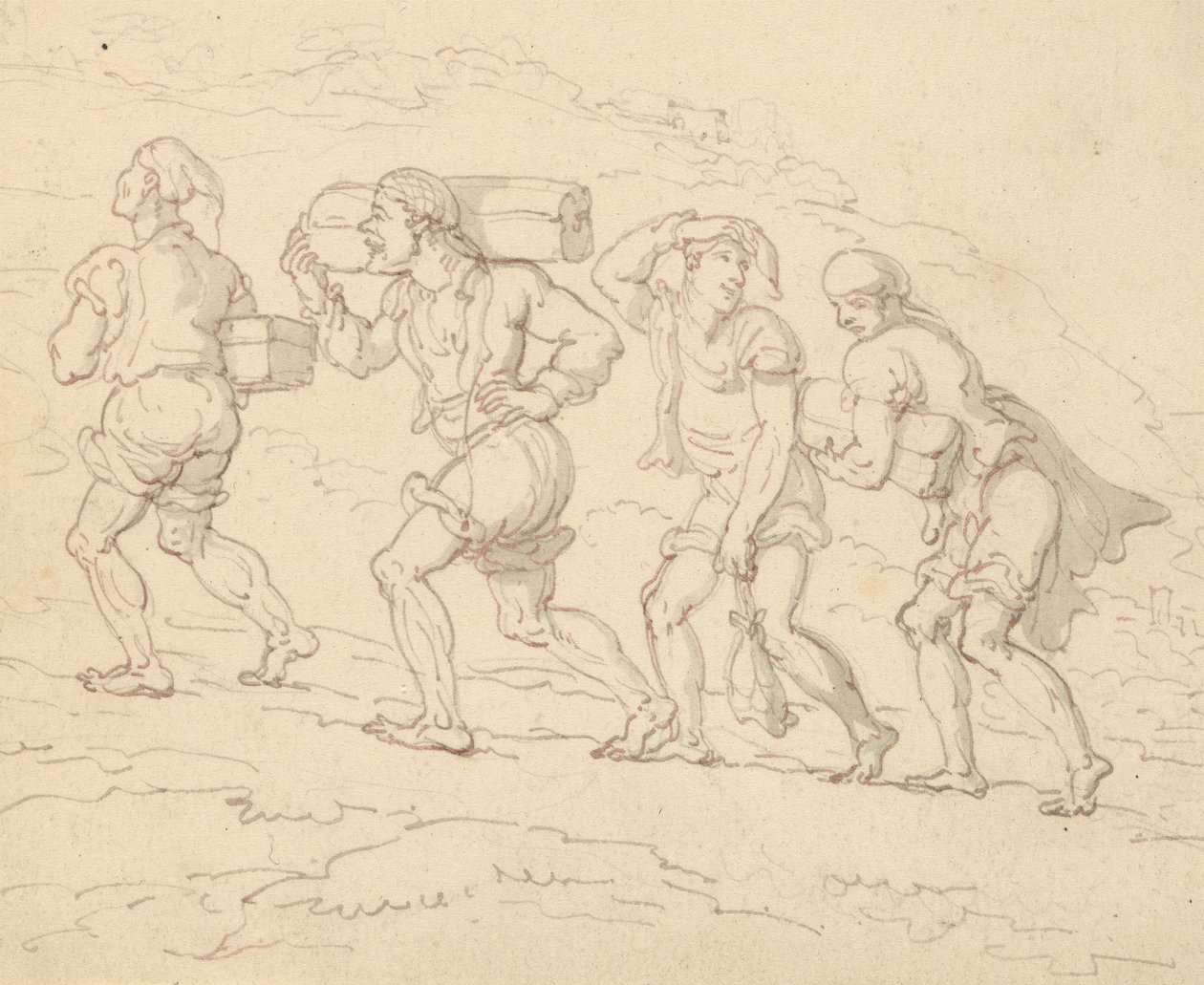 Albumzeichnung von Thomas Rowlandson