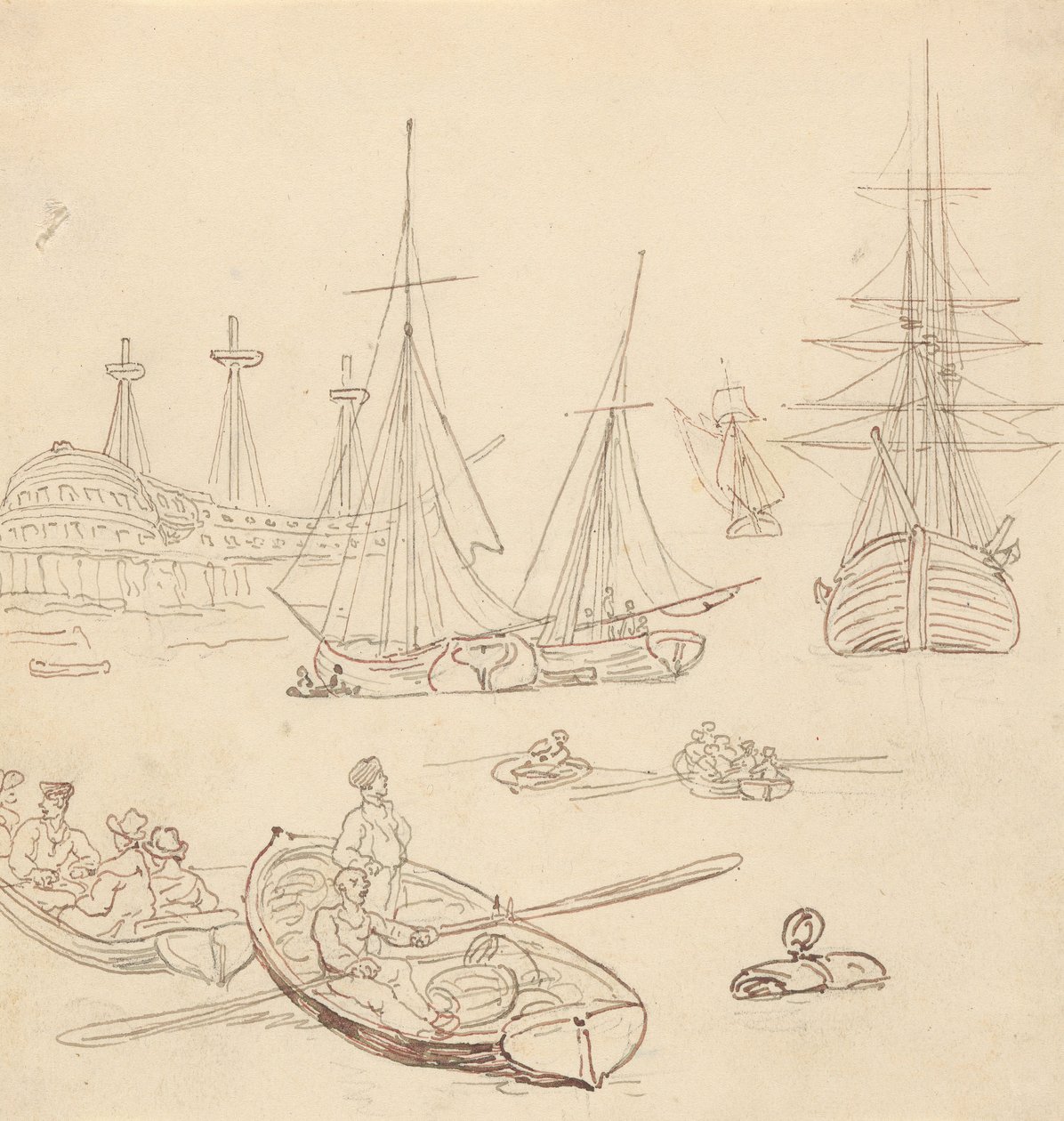 Albumzeichnung von Thomas Rowlandson