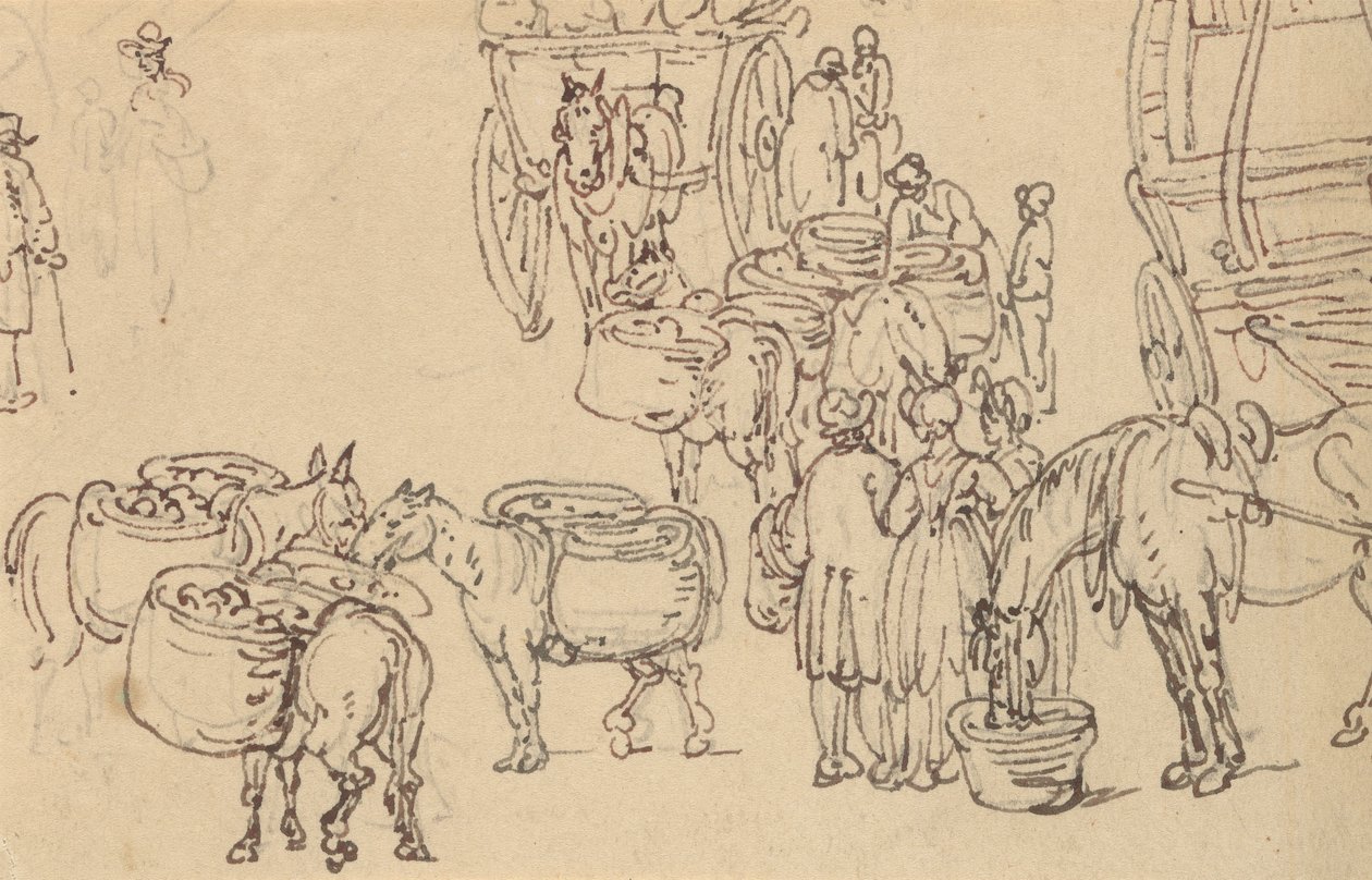 Albumzeichnung von Thomas Rowlandson