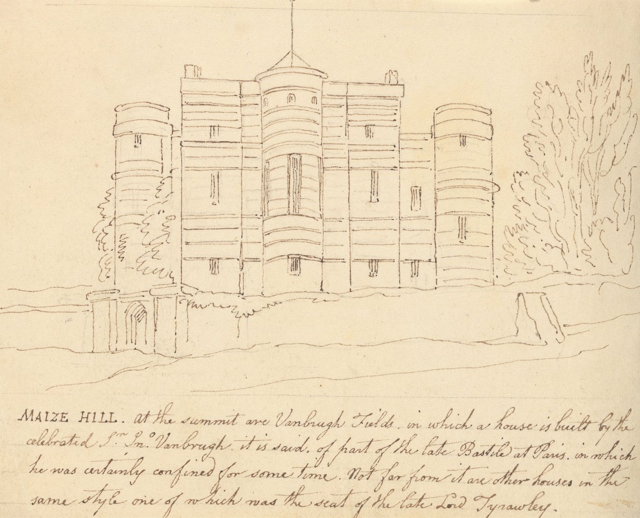 Albumzeichnung von Thomas Rowlandson