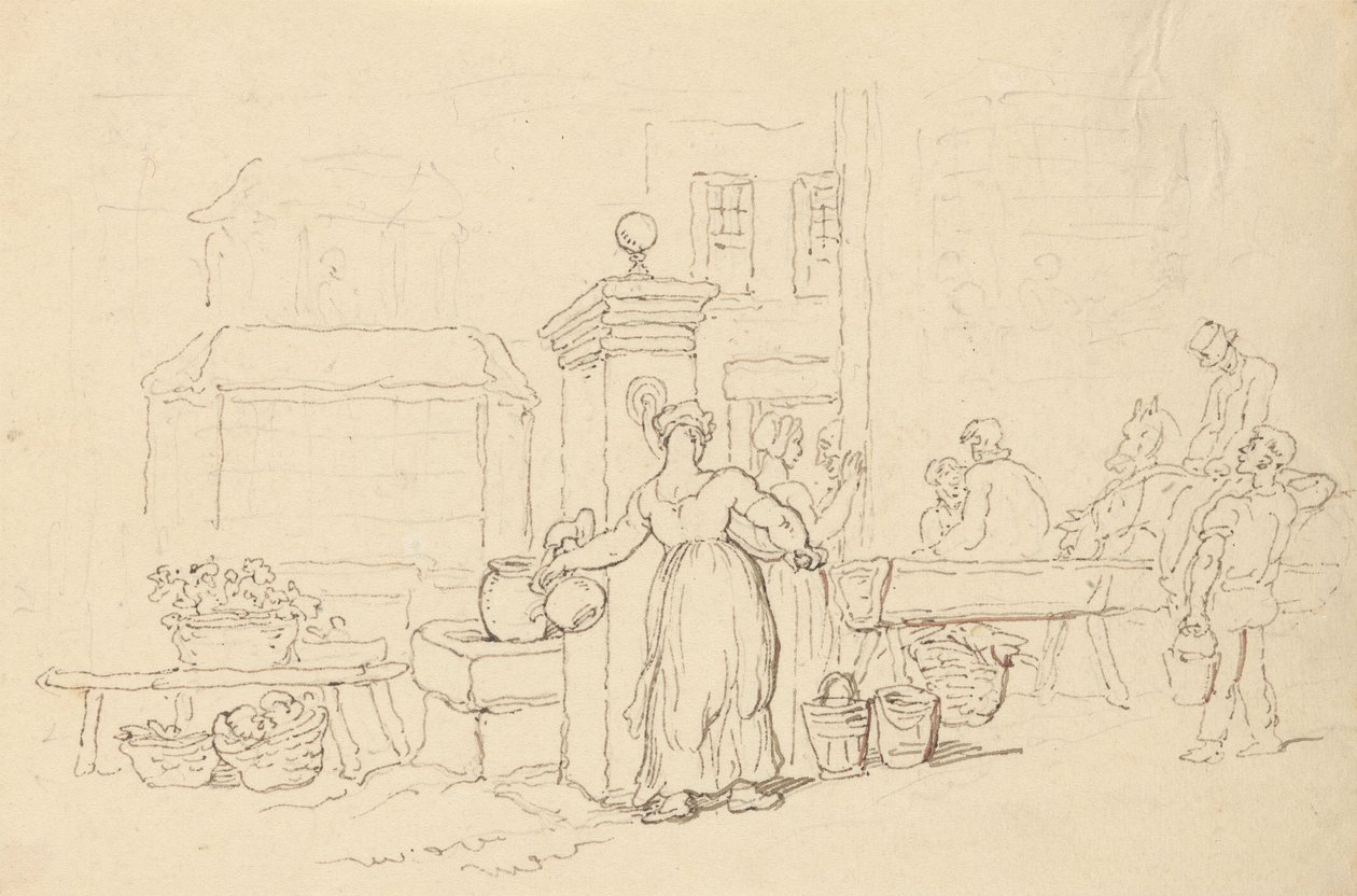 Albumzeichnung von Thomas Rowlandson