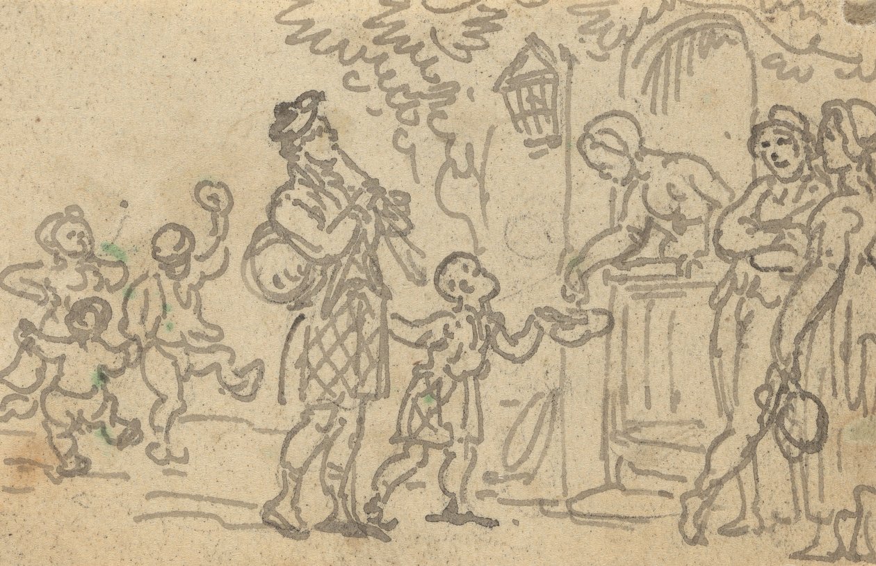 Albumzeichnung von Thomas Rowlandson