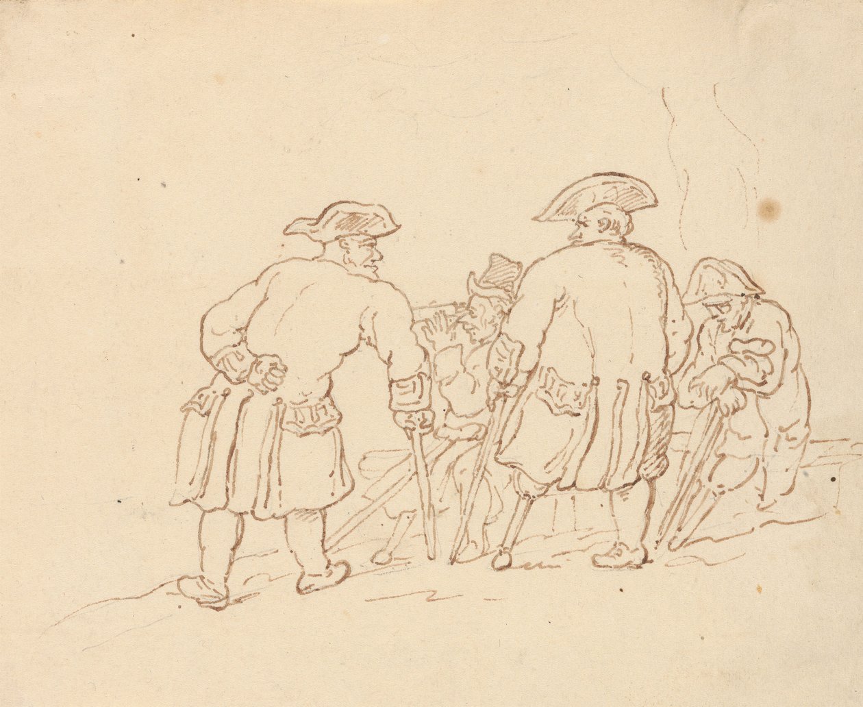 Albumzeichnung von Thomas Rowlandson