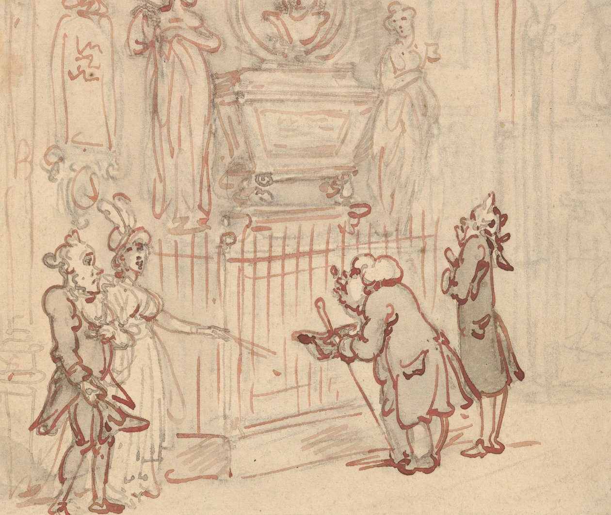 Albumzeichnung von Thomas Rowlandson