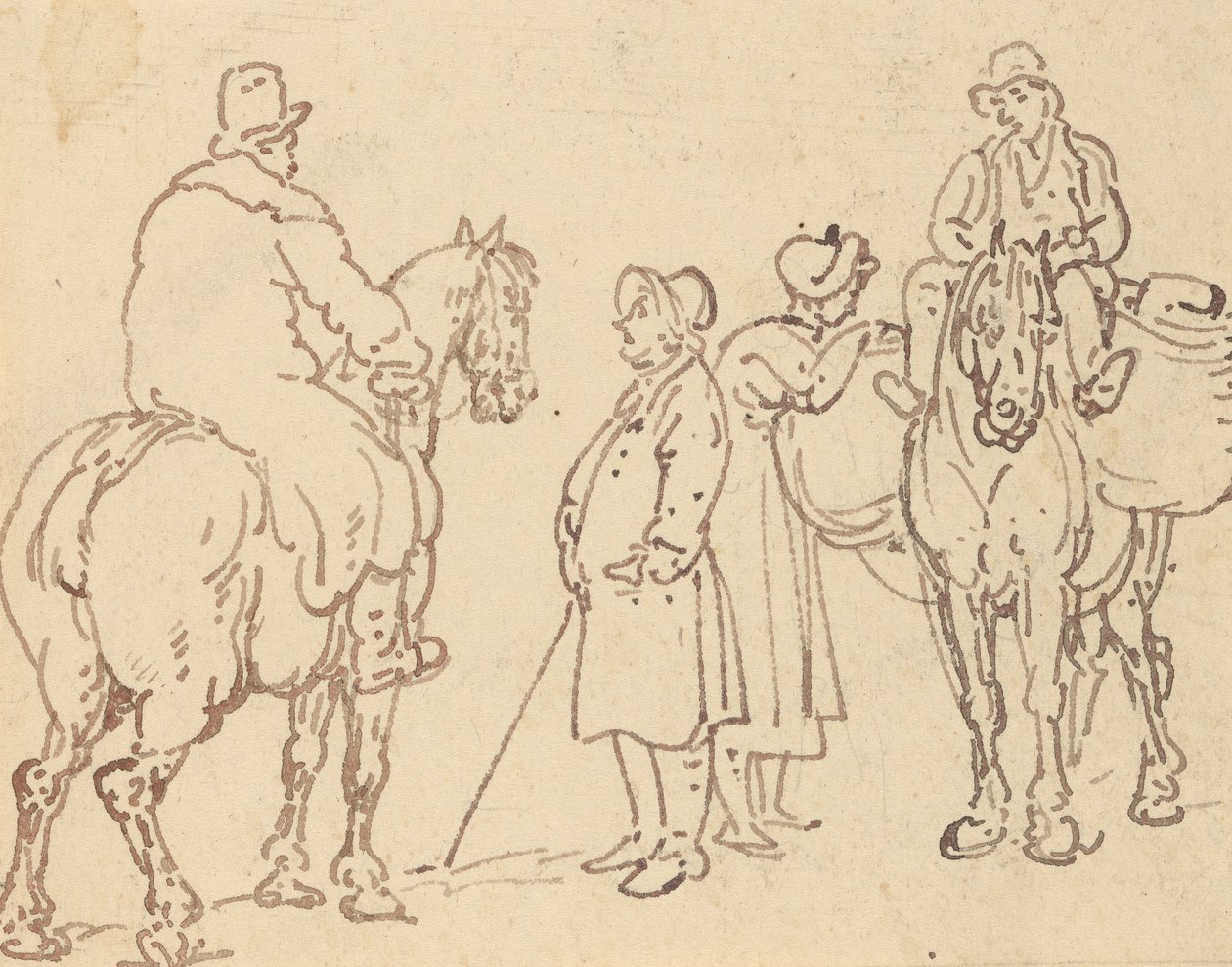 Albumzeichnung von Thomas Rowlandson