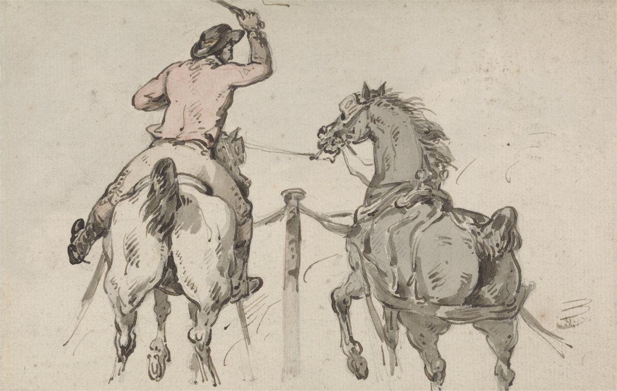 Ein englischer Postillion, ca. 1785 von Thomas Rowlandson
