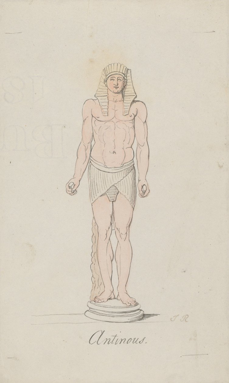 Antinous als Osiris von Thomas Rowlandson