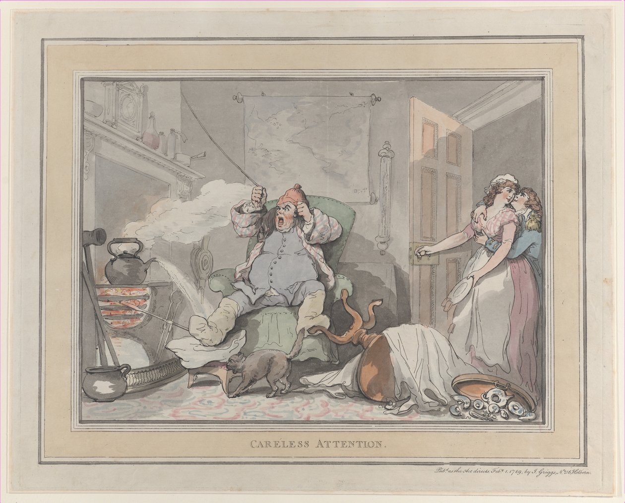 Unachtsamkeit, 1. Februar 1789 von Thomas Rowlandson