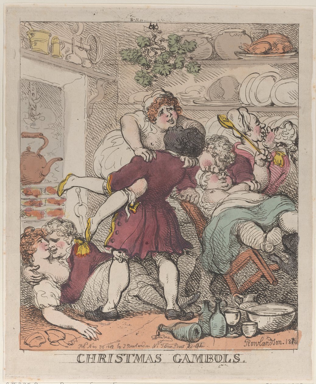 Weihnachtsspiele, 30. November 1812 von Thomas Rowlandson