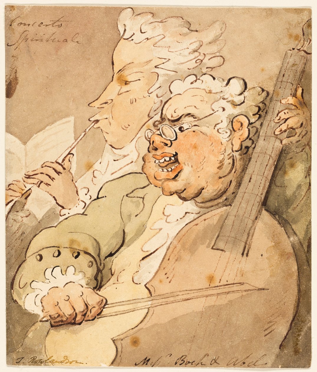 Concerto Spirituale [mit] Boten Boch und Abel von Thomas Rowlandson