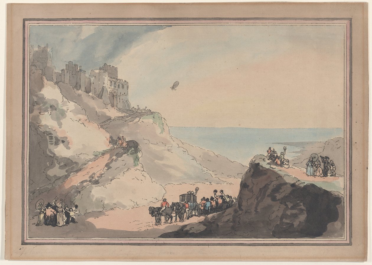 Abflug des Ballons von Blanchard und Jeffries aus Dover, 7. Januar 1785, Januar 1794 von Thomas Rowlandson