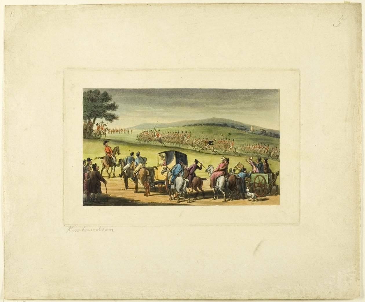 Doktor Syntax bei einer Überprüfung, aus Die Tour von Doktor Syntax von Thomas Rowlandson