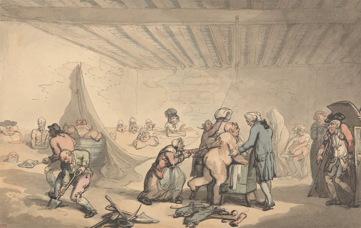 Dr. Grahams Badeanstalt von Thomas Rowlandson
