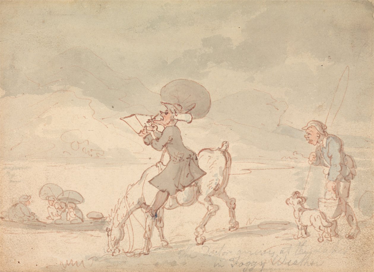 Dr. Syntax skizziert den See von Thomas Rowlandson