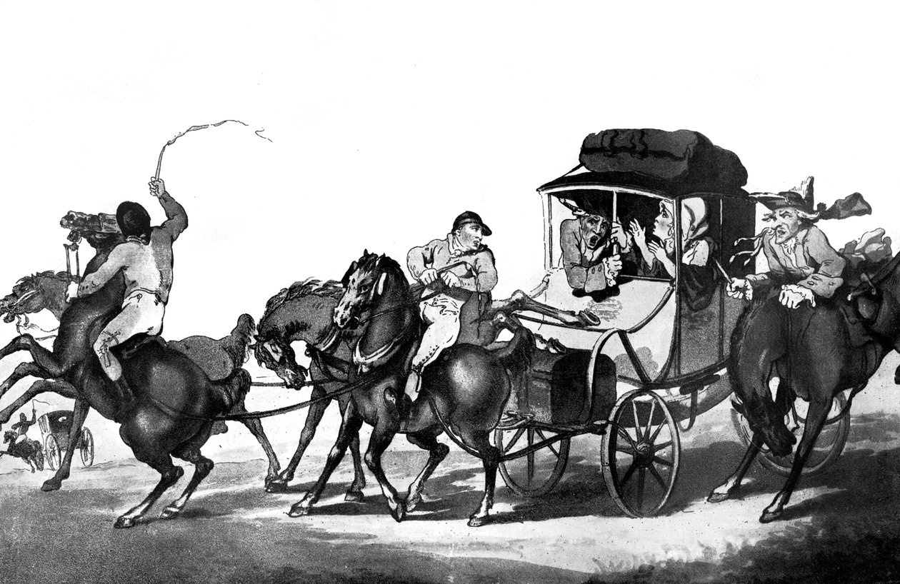 Englische Reise, oder die erste Etappe von Dover, 1785 von Thomas Rowlandson
